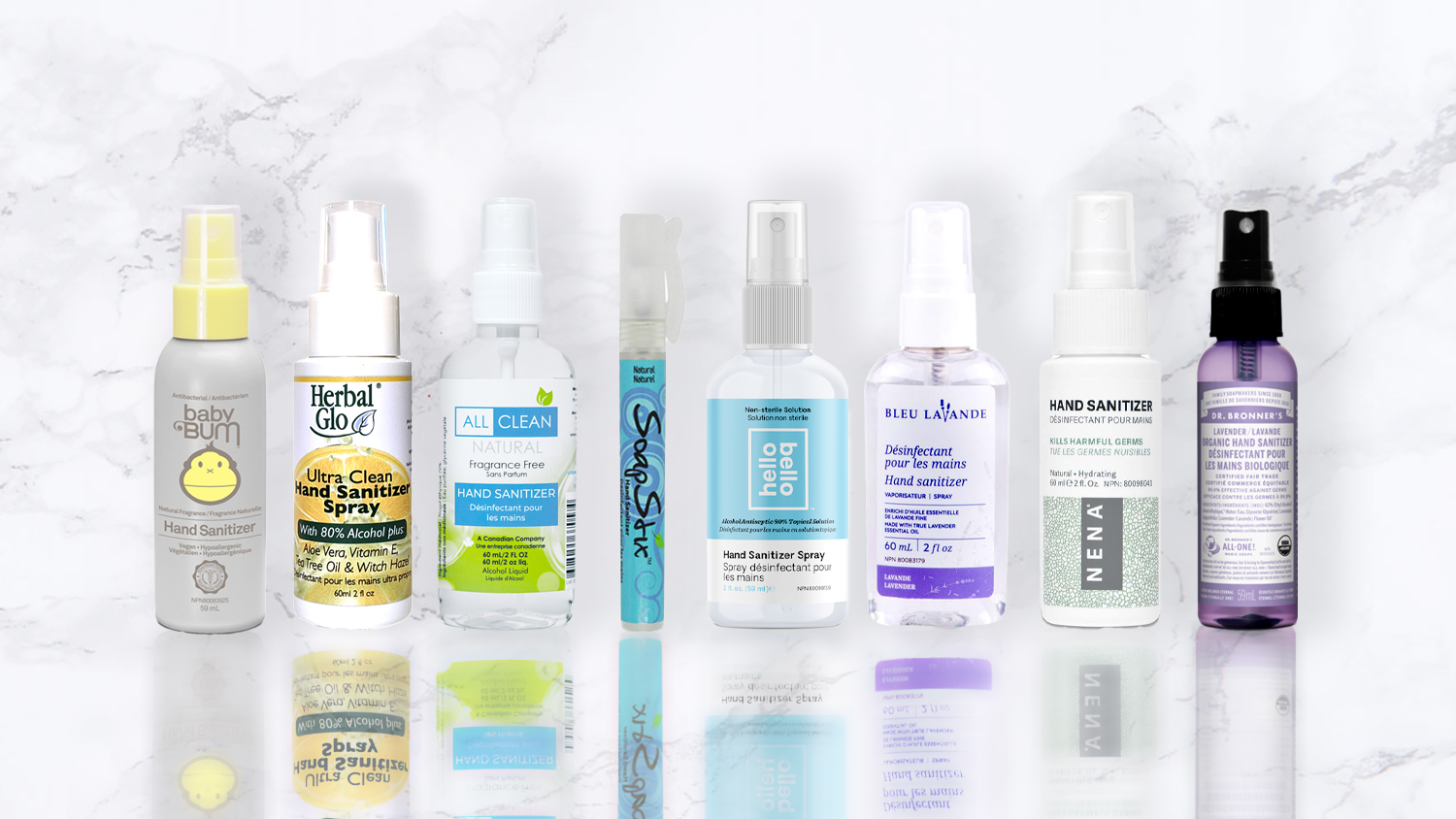 Antibacterial travel size products