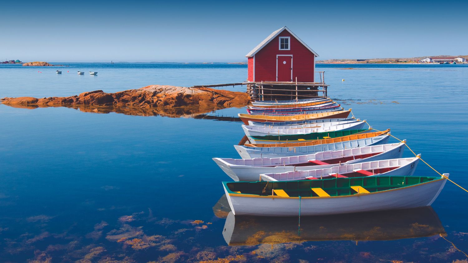 Punts in Joe Batt's Arm, Fogo Island, Central