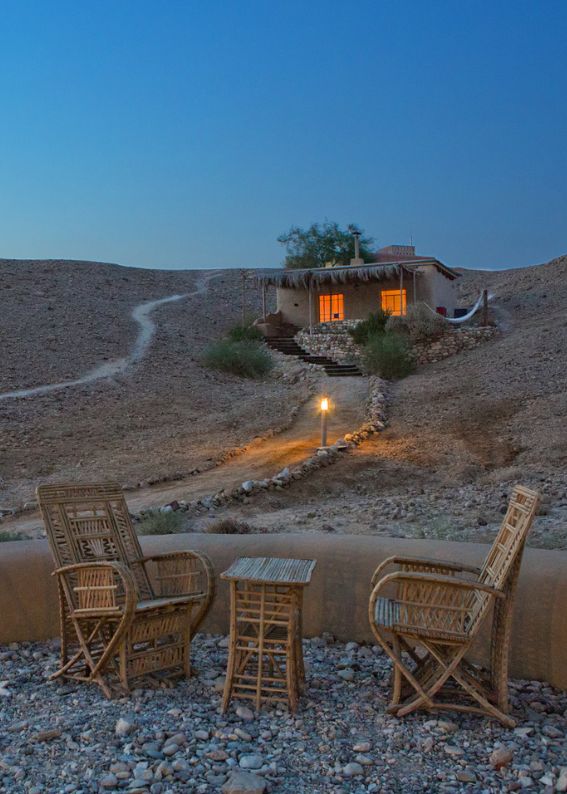 A rustic accommodation in the Negev. Photo by by Dafna Tal for the Israeli Ministry of Tourism