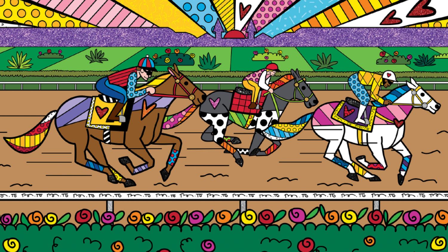 Official Art of the Kentucky Derby,” by renowned international artist Romero Britto