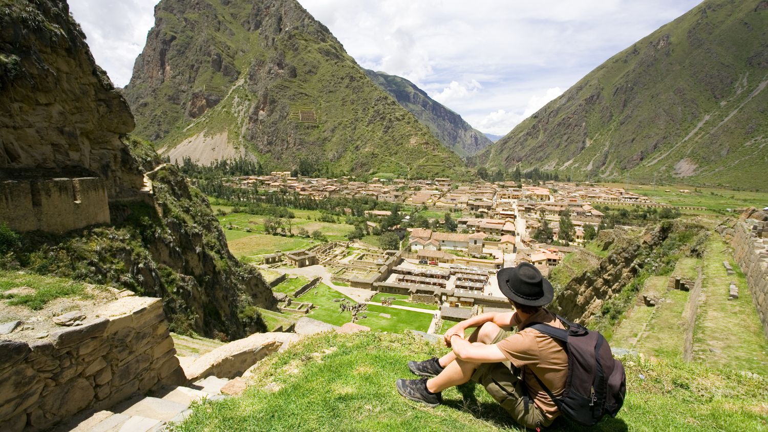 Inca Ruins in the Sacred Valley, Peru