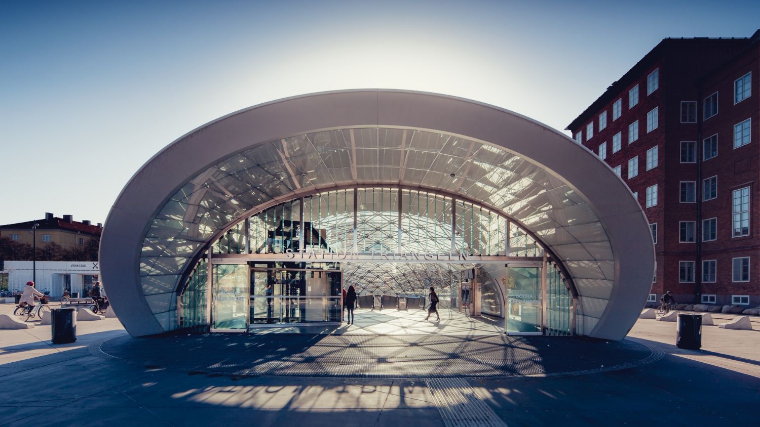 Triangeln (the triangle) train station opened in 2010 as part of a rail tunnel project and a new underground area of Malmö Central Station.