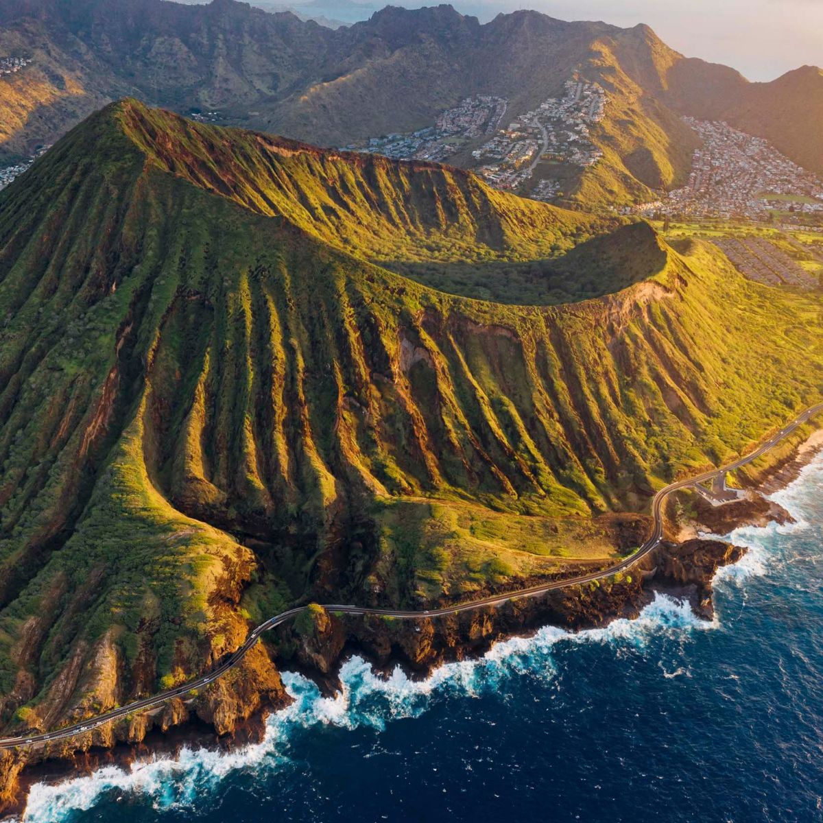 Aerial view of Maui, Hawaii 