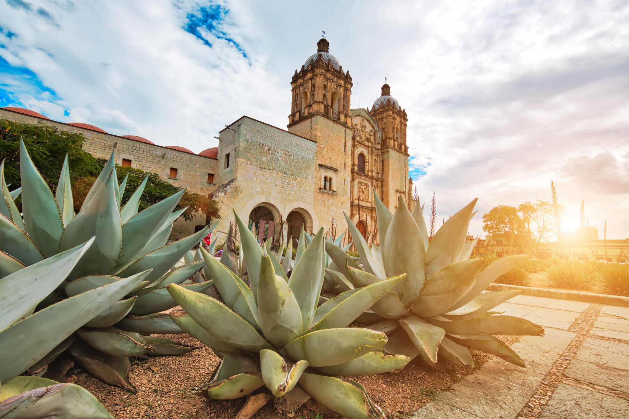 Santo Domingo Cathedral in historic Oaxaca city cente