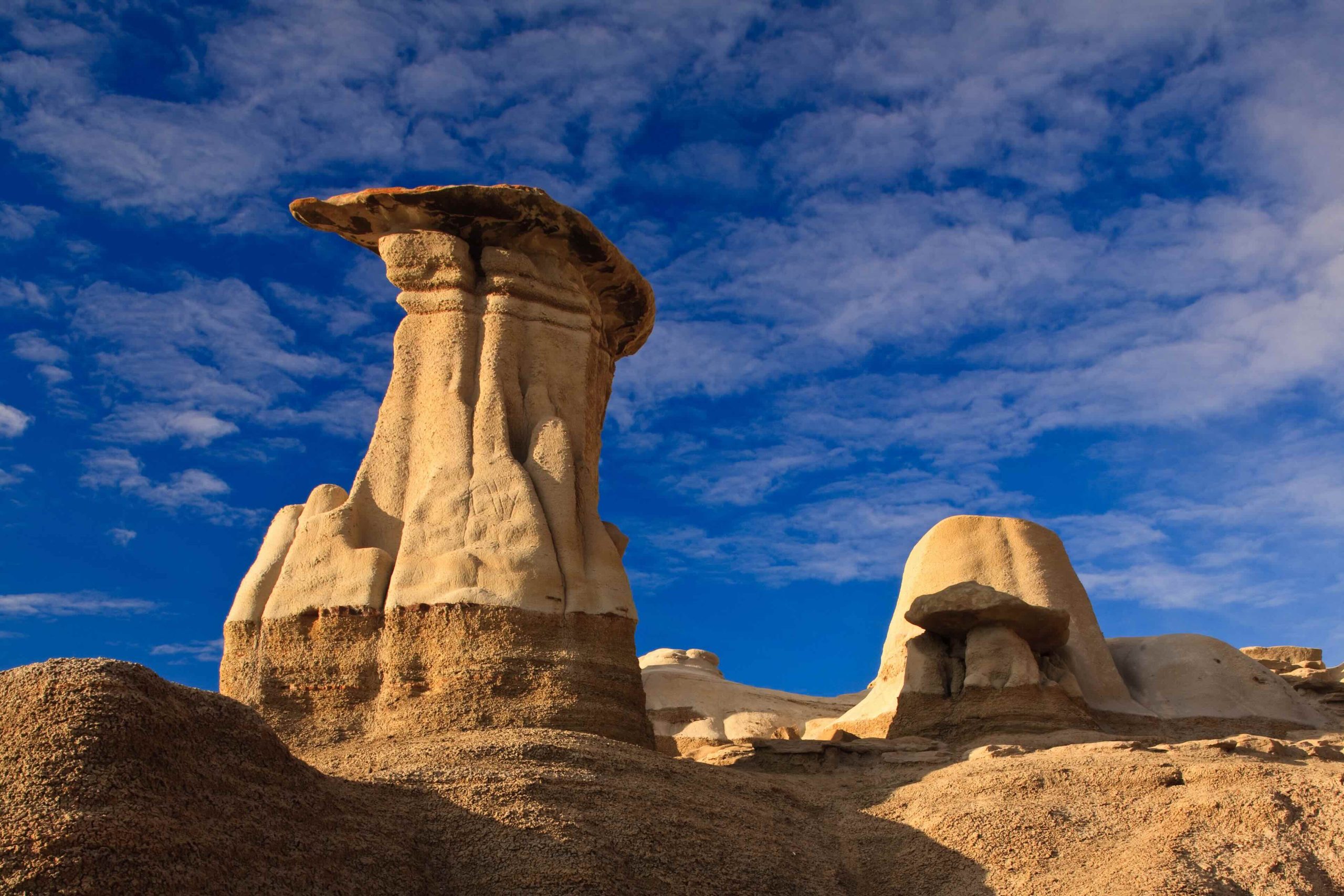 Hoodoos in the badlands near Drumheller, Alberta, Canada