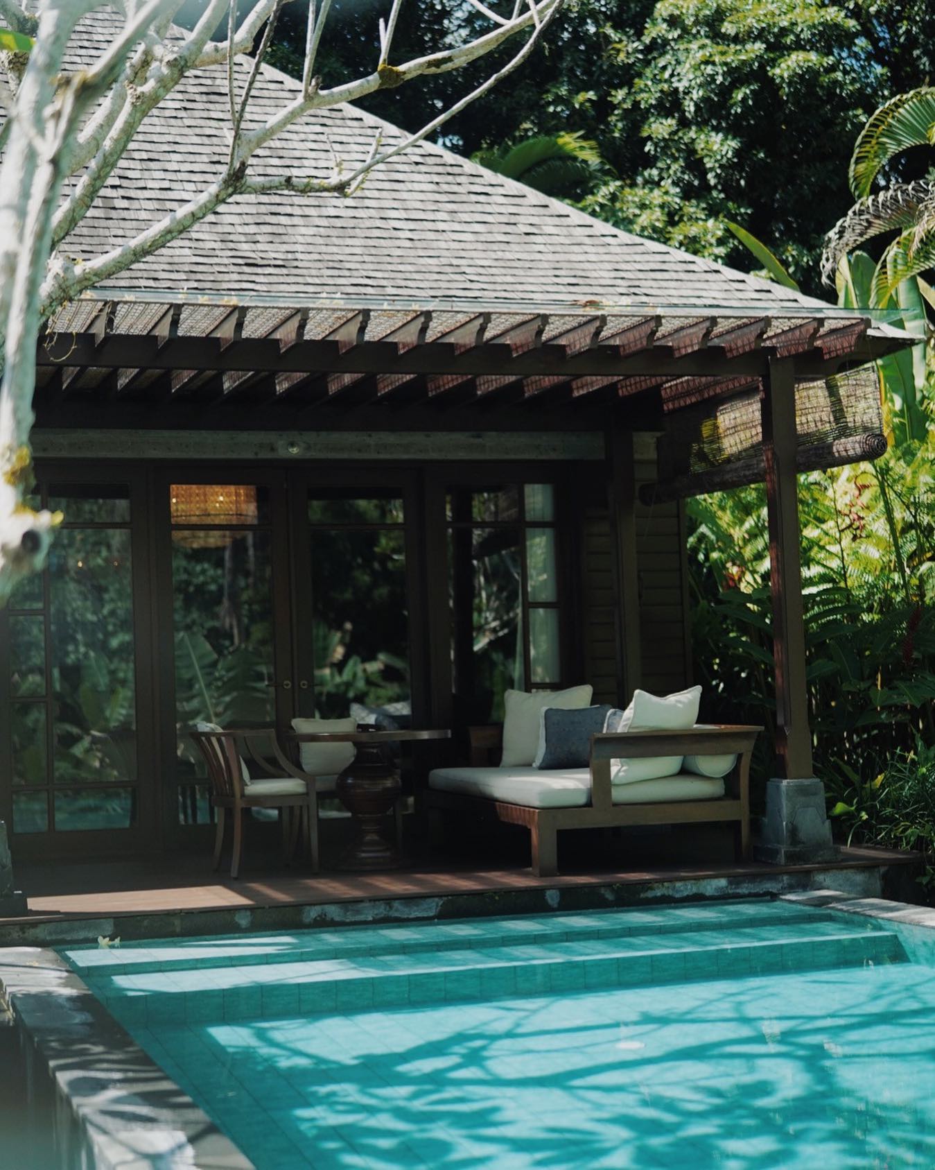 Featuring a balcony with pool access and sun beds, indulge in the beauty of Ubud in our one-bedroom pool villa.