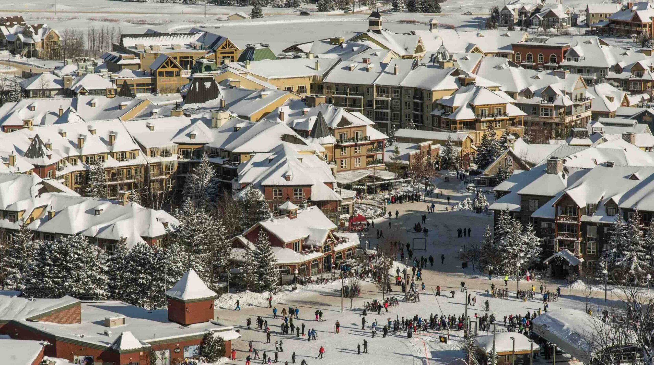 Blue Mountain Village is home to a wide array of accommodation options, all with easy access to the slopes (Photo courtesy Blue Mountain Resort)