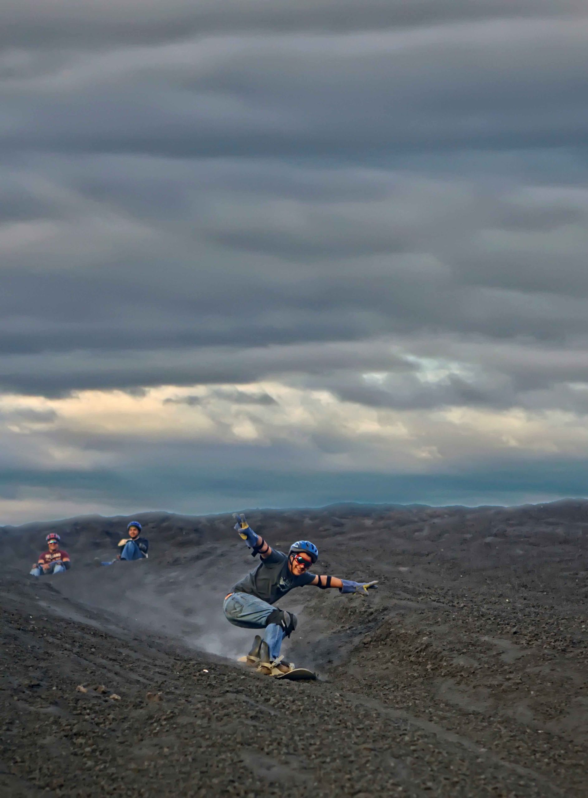 Sliding down the 728-meter-high Cerro Negro