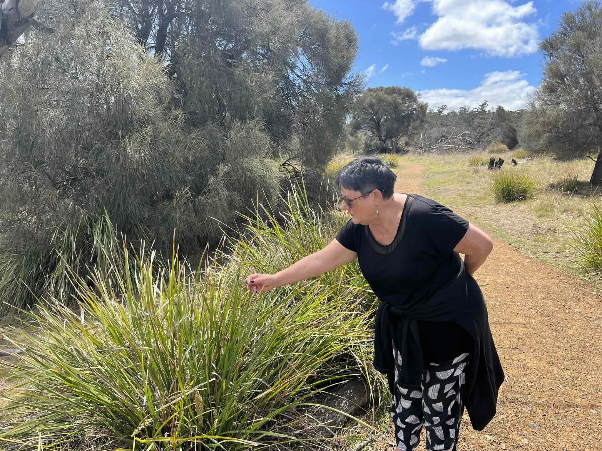 Theresa Sainty, a local aboriginal woman and tour guide