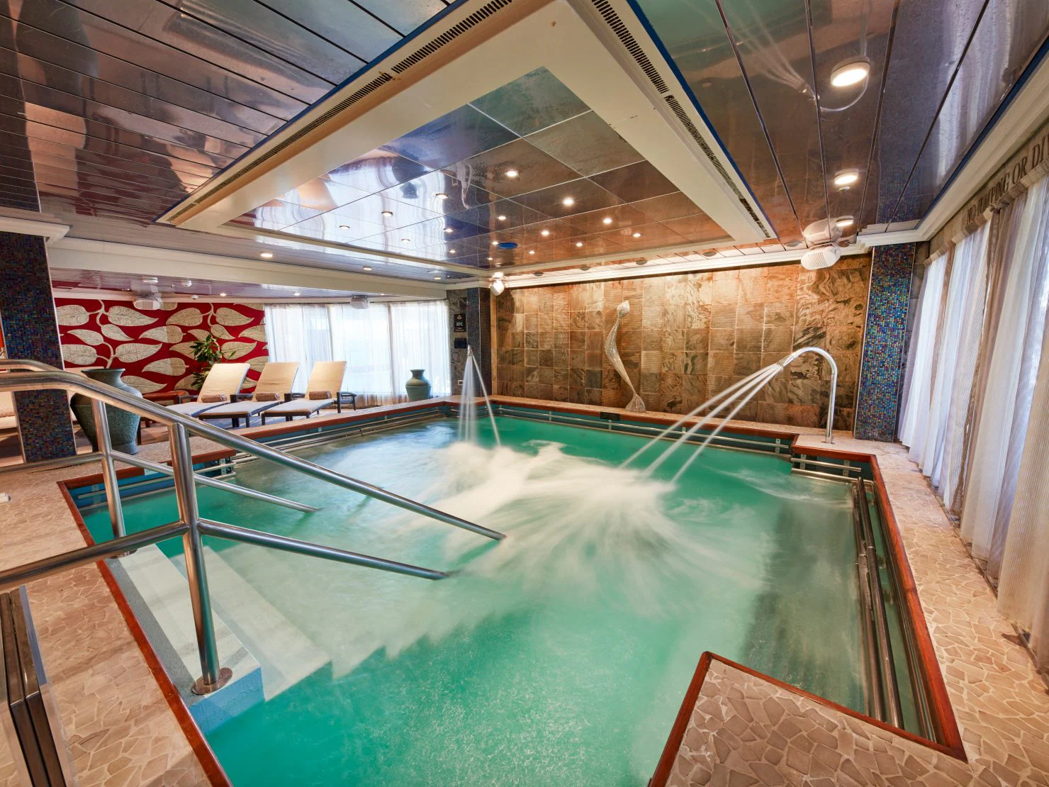 Mareel's redesigned hydro pool on the Queen Elizabeth.