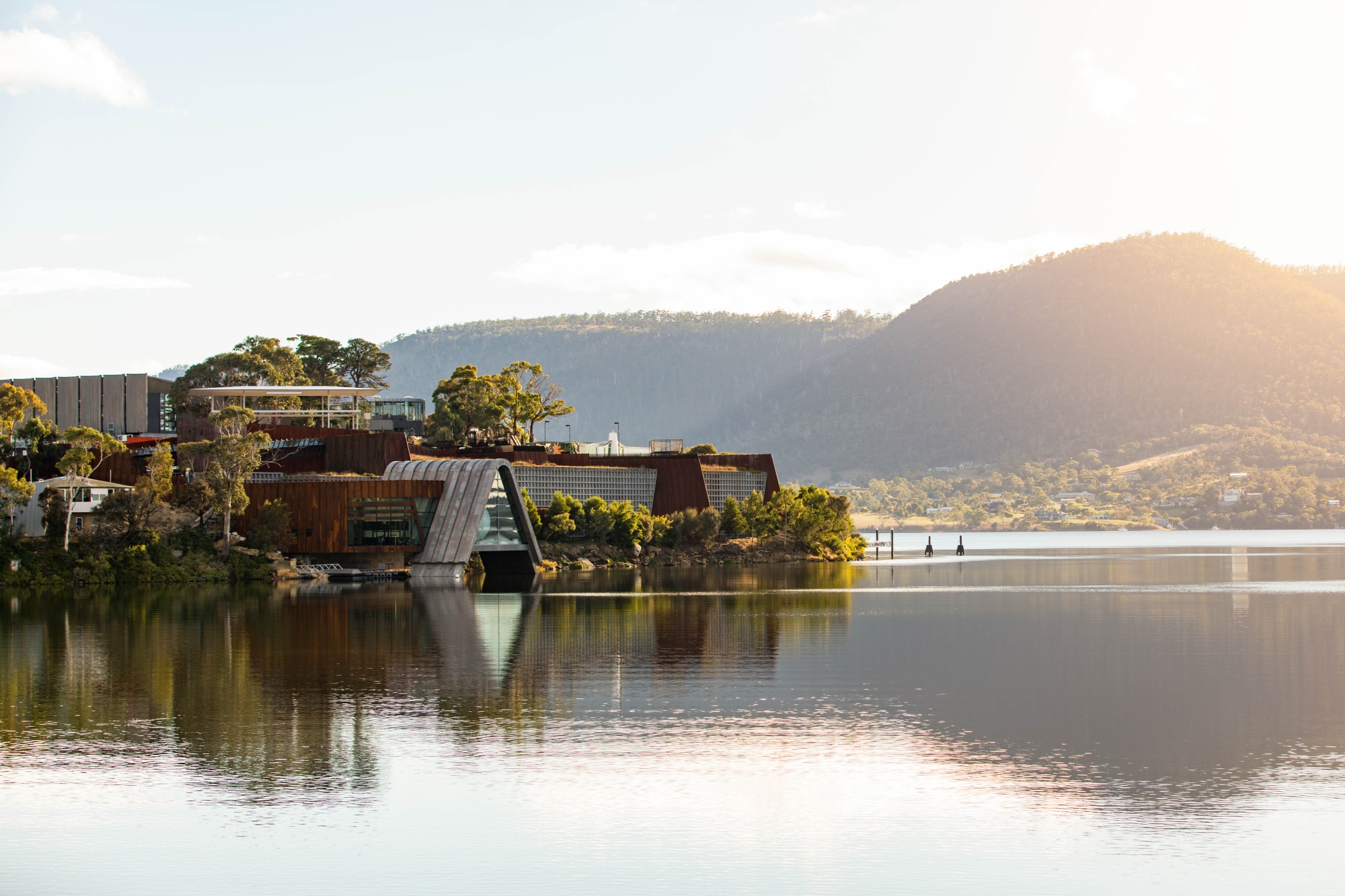 This quirky museum, created by Australian businessman and art collector David Walsh and designed by Fender Katsalidis, is carved into the Berriedale Peninsula in Hobart, Tasmania.