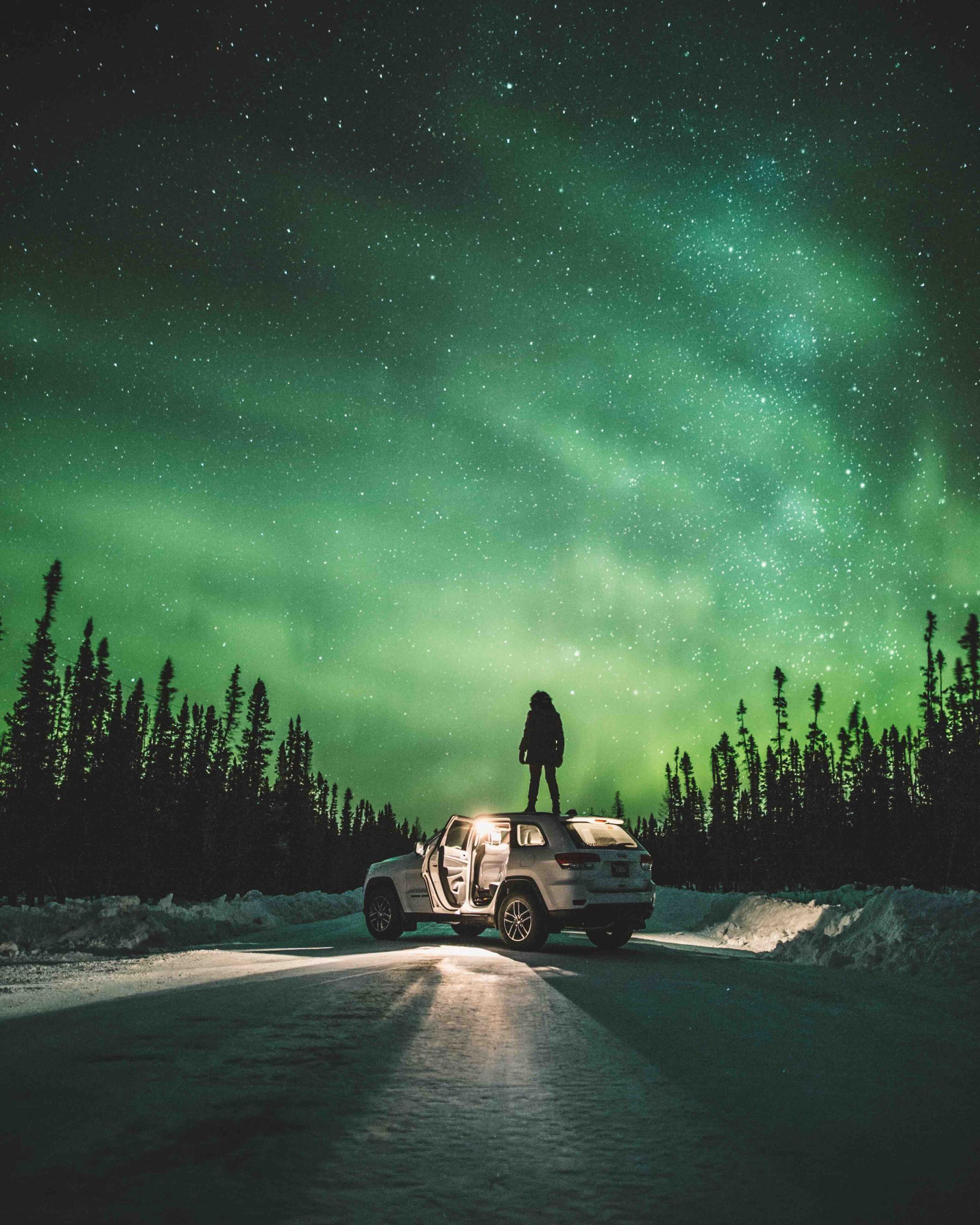 The Pas, in northern Manitoba, is a top spot for viewing the Northern Lights, offering dark skies and minimal light pollution near the Saskatchewan River and Clearwater Lake.