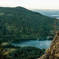 Rock climbing on Salt Spring Island Credit: Destination BC/Reuben Krabbe
