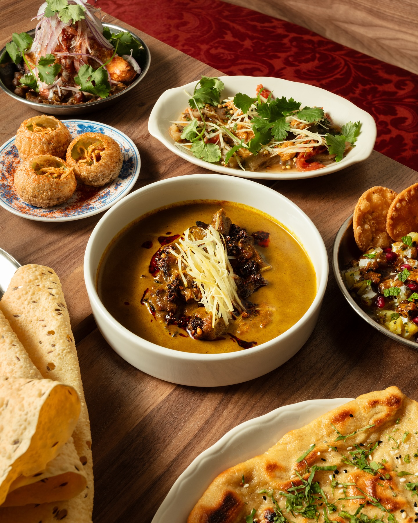 A selection of Jamil's Chaat house