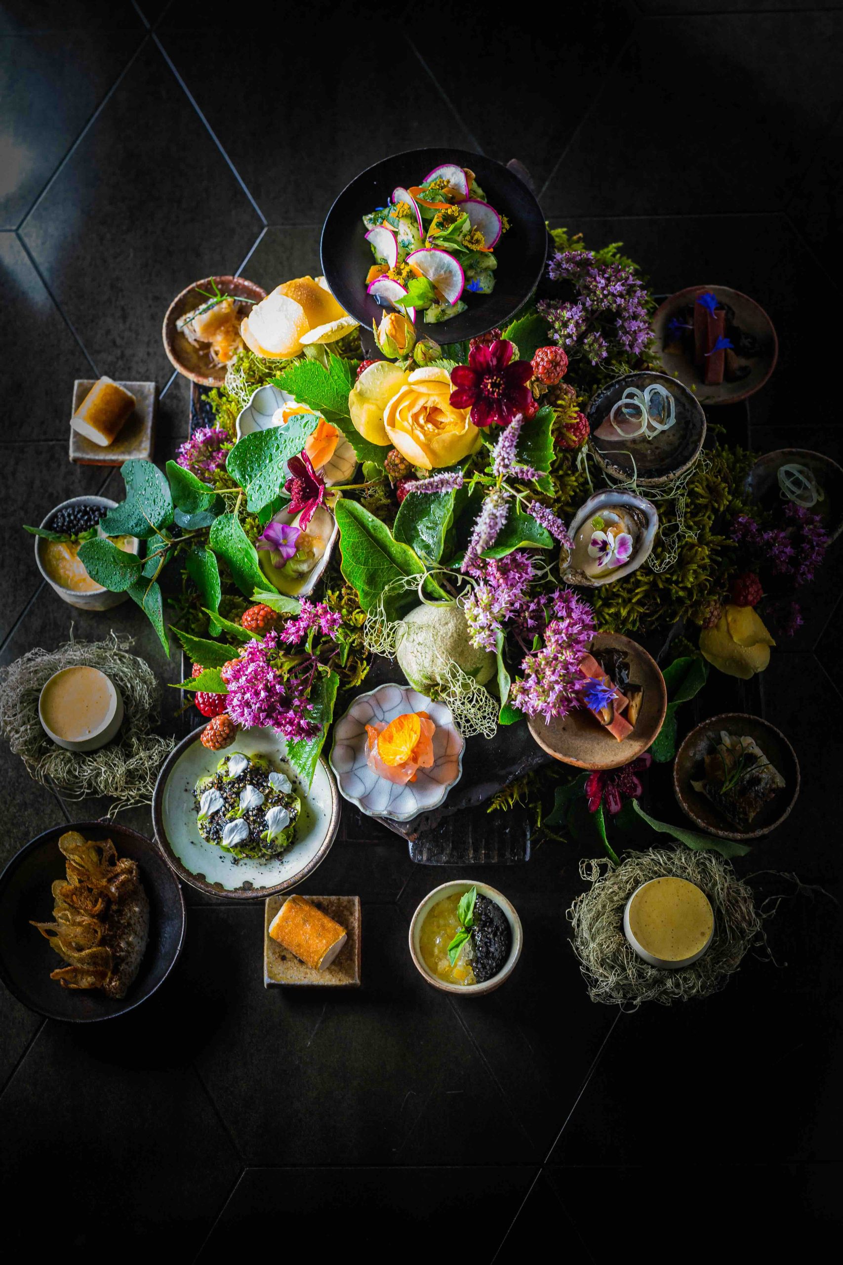 the exquisite and artfully presented dishes from SingleThread, a Three Michelin Star restaurant and inn located in Healdsburg, California. 
