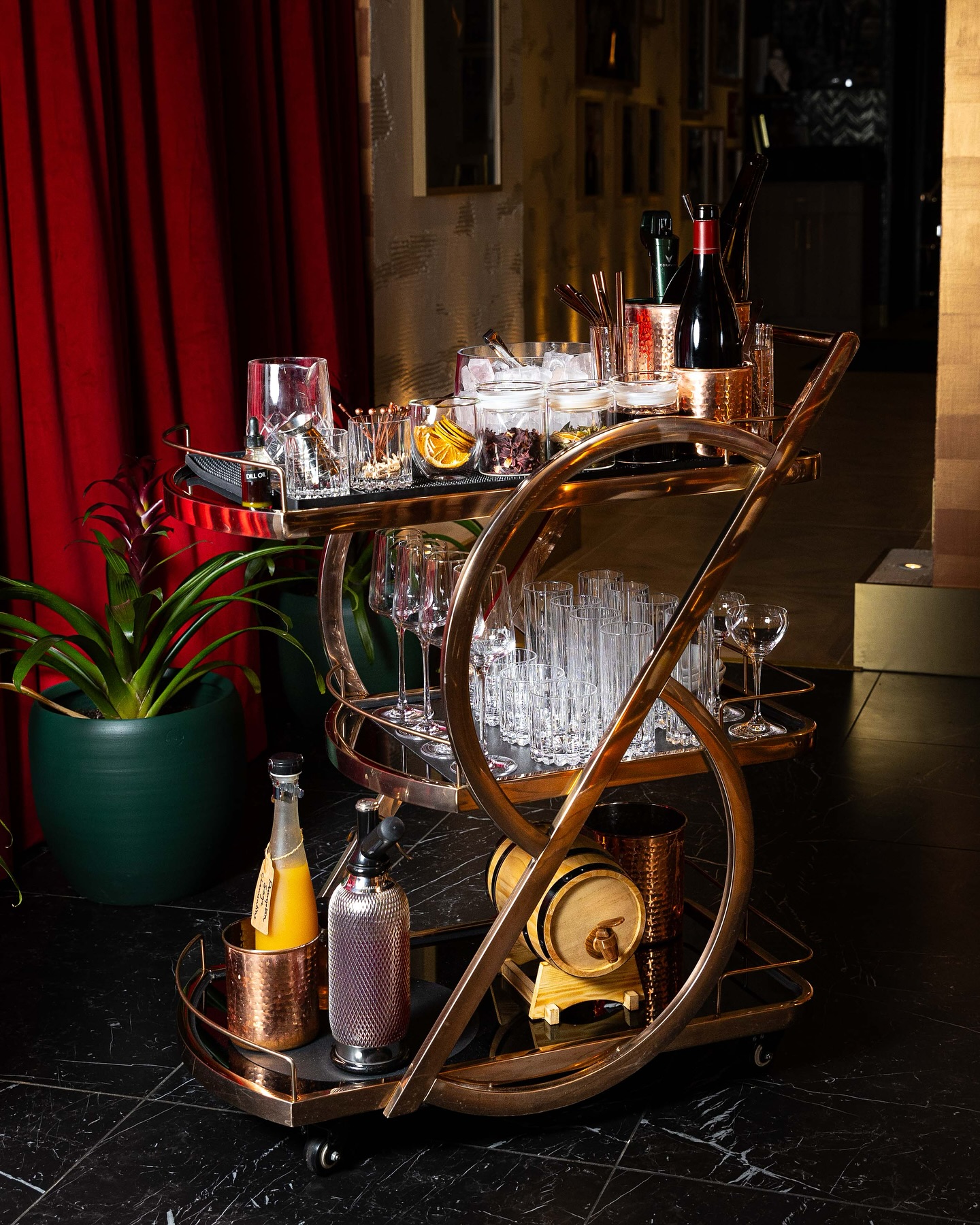 The Enigma Bar Cart